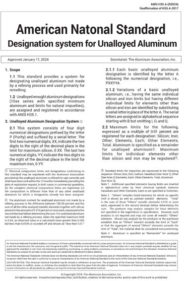 Standards PDF Cover Page