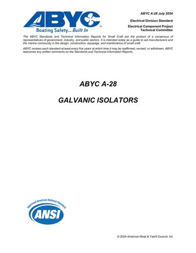 Standards PDF Cover Page