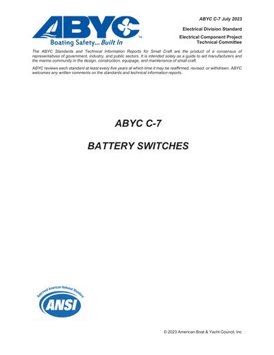 Standards PDF Cover Page