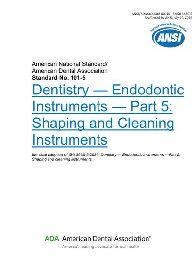 Standards PDF Cover Page