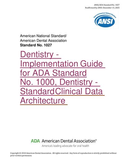 Standards PDF Cover Page