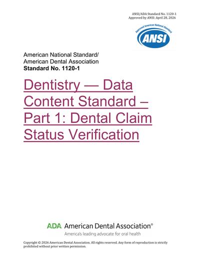 Standards PDF Cover Page