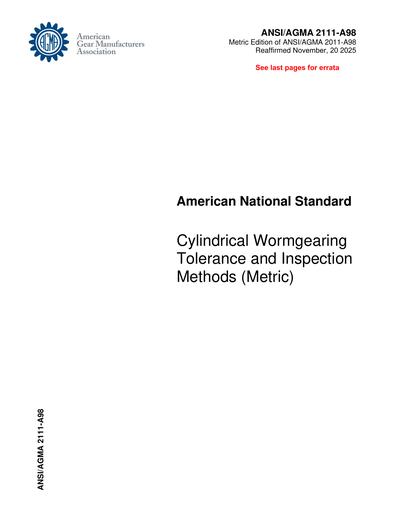 Standards PDF Cover Page