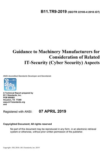 Standards PDF Cover Page