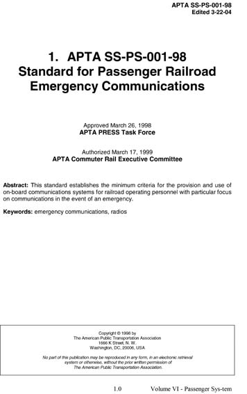 Standards PDF Cover Page