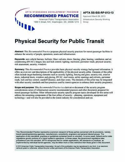 Standards PDF Cover Page