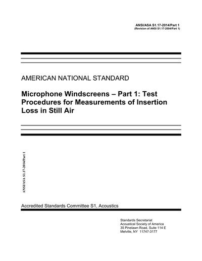 Standards PDF Cover Page