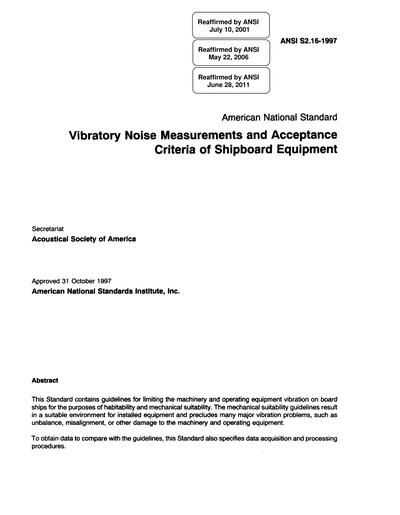 Standards PDF Cover Page