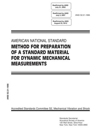 Standards PDF Cover Page