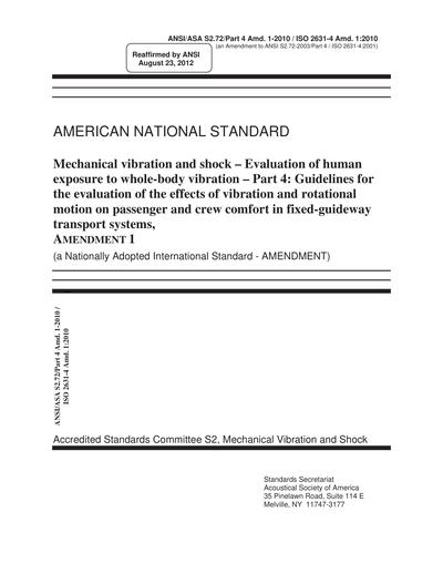 Standards PDF Cover Page
