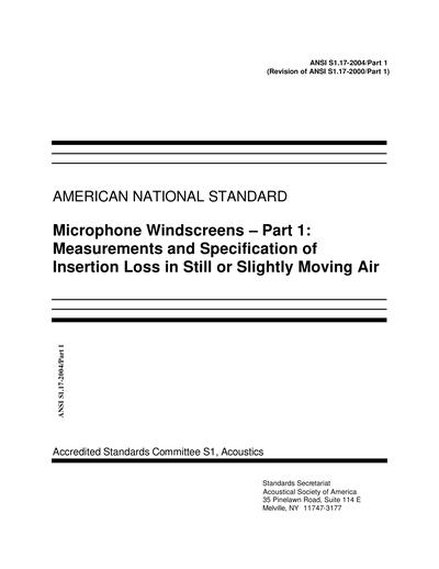 Standards PDF Cover Page