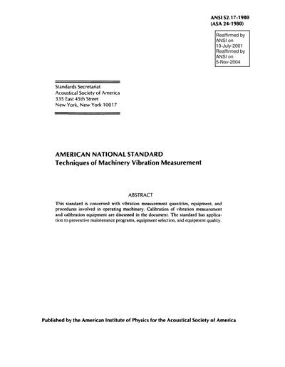 Standards PDF Cover Page