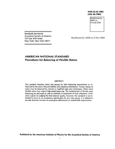 Standards PDF Cover Page