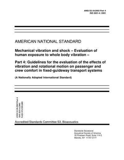 Standards PDF Cover Page