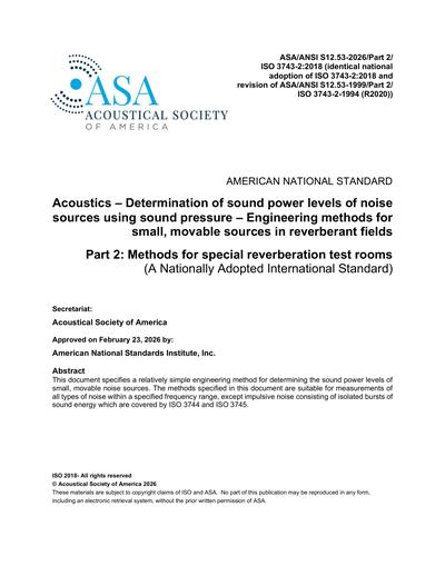 Standards PDF Cover Page