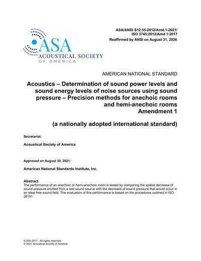 Standards PDF Cover Page