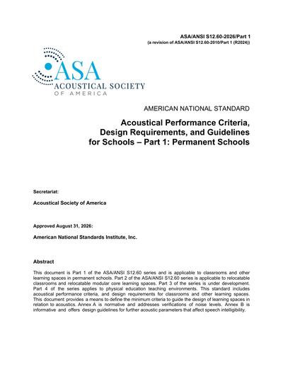 Standards PDF Cover Page