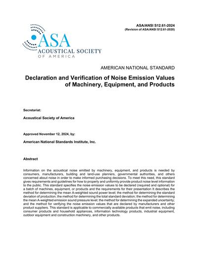 Standards PDF Cover Page