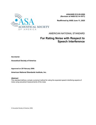 Standards PDF Cover Page