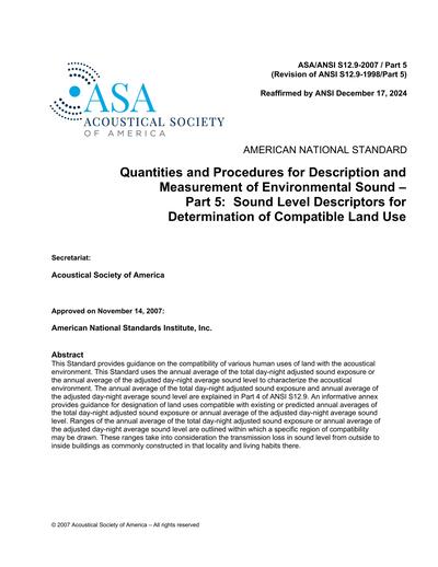 Standards PDF Cover Page