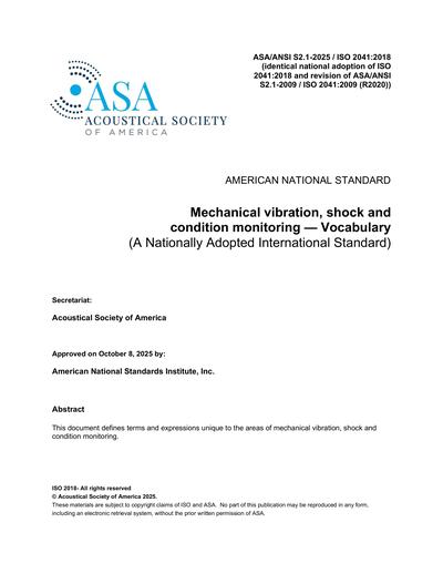 Standards PDF Cover Page