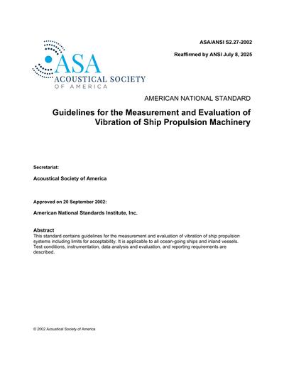 Standards PDF Cover Page