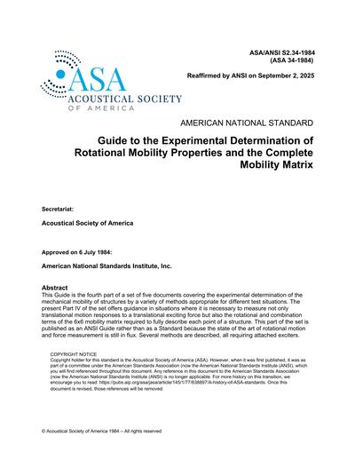 Standards PDF Cover Page