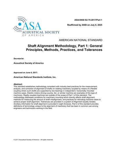 Standards PDF Cover Page