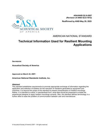 Standards PDF Cover Page