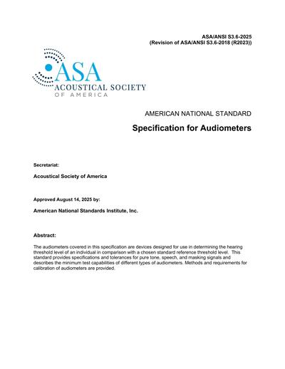 Standards PDF Cover Page