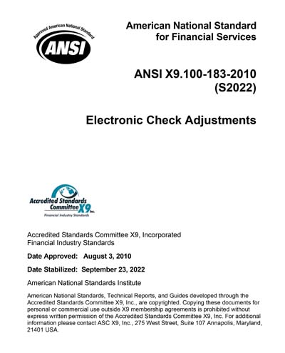 Standards PDF Cover Page