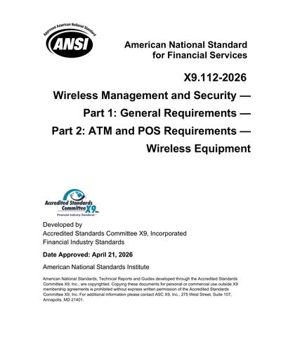 Standards PDF Cover Page