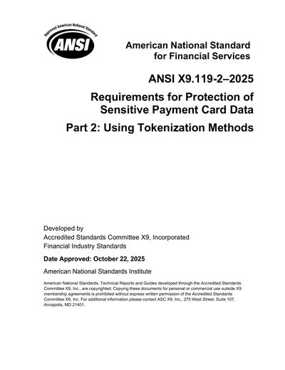 Standards PDF Cover Page
