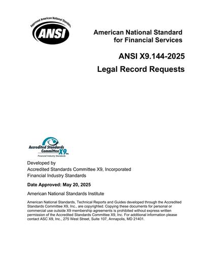 Standards PDF Cover Page