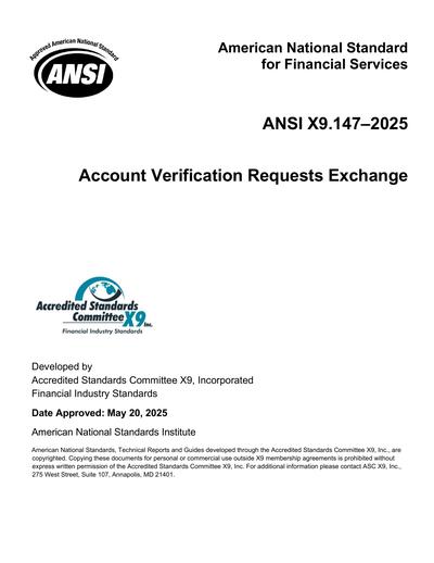 Standards PDF Cover Page