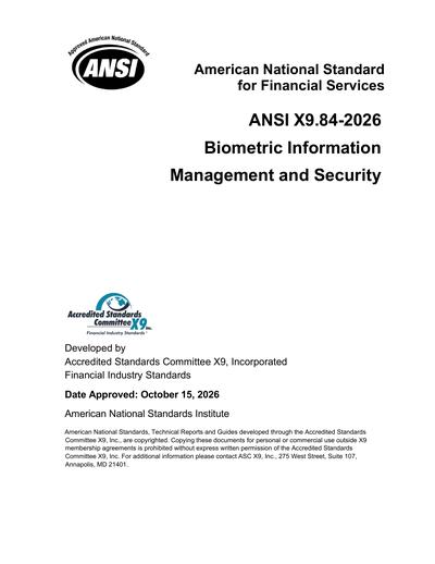 Standards PDF Cover Page