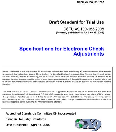 Standards PDF Cover Page