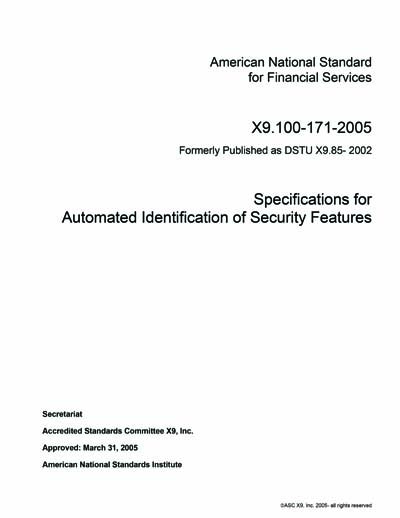 Standards PDF Cover Page