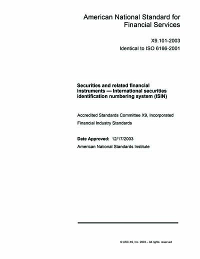 Standards PDF Cover Page