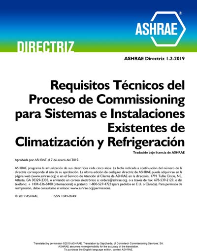 ASHRAE Guideline 1.2-2019 SPANISH - Technical Requirements for the ...