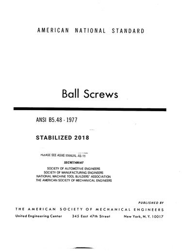Standards PDF Cover Page