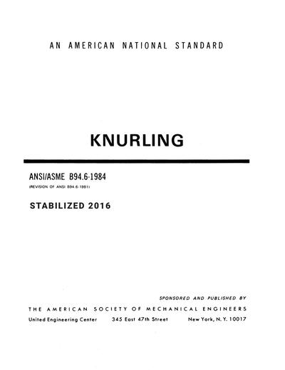 Standards PDF Cover Page