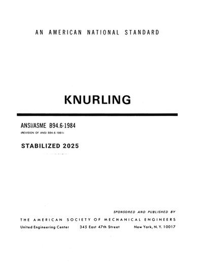 Standards PDF Cover Page
