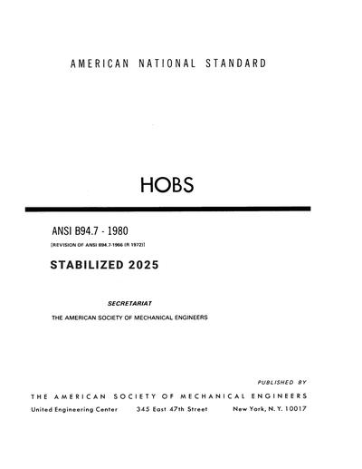 Standards PDF Cover Page