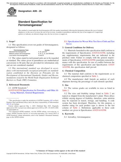 Standards PDF Cover Page