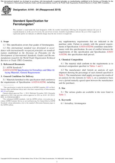 Standards PDF Cover Page