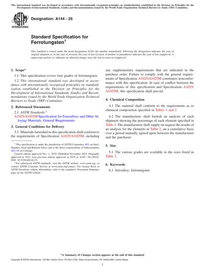 Standards PDF Cover Page