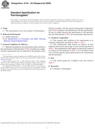 Standards PDF Cover Page