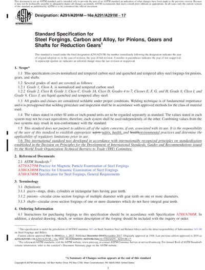 ASTM A291/A291M-17 Red - Standard Specification for Steel Forgings ...