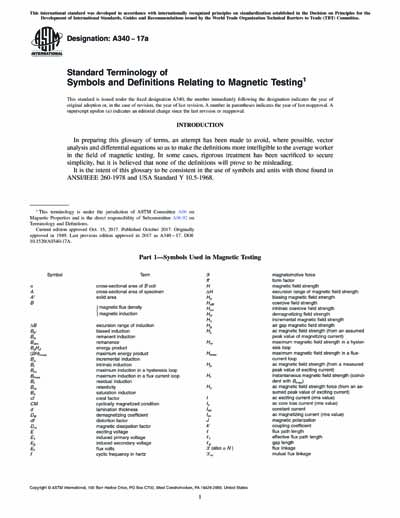 Standards PDF Cover Page